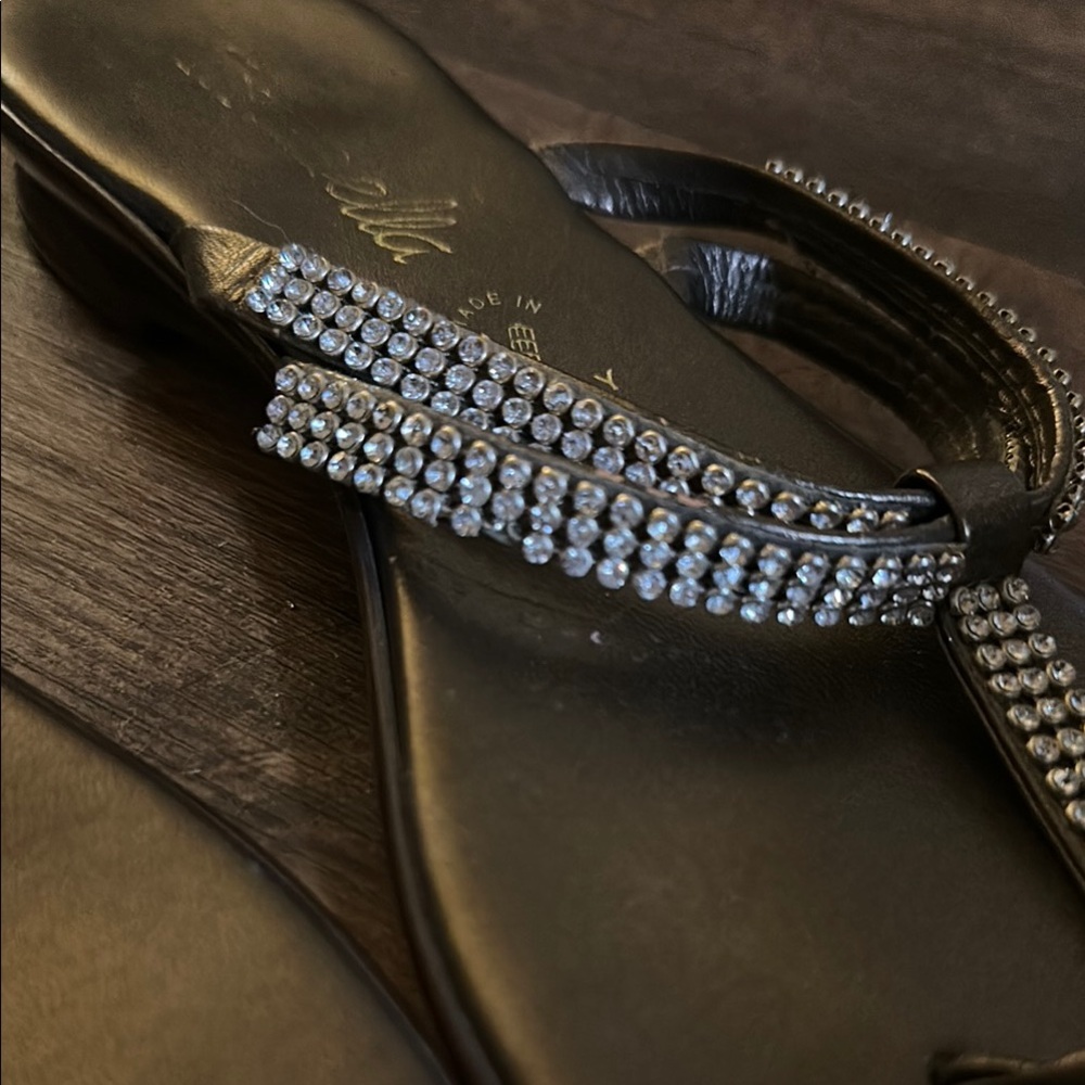 Elegant Women's Sandals With Rhinestones - Picture 5 of 6